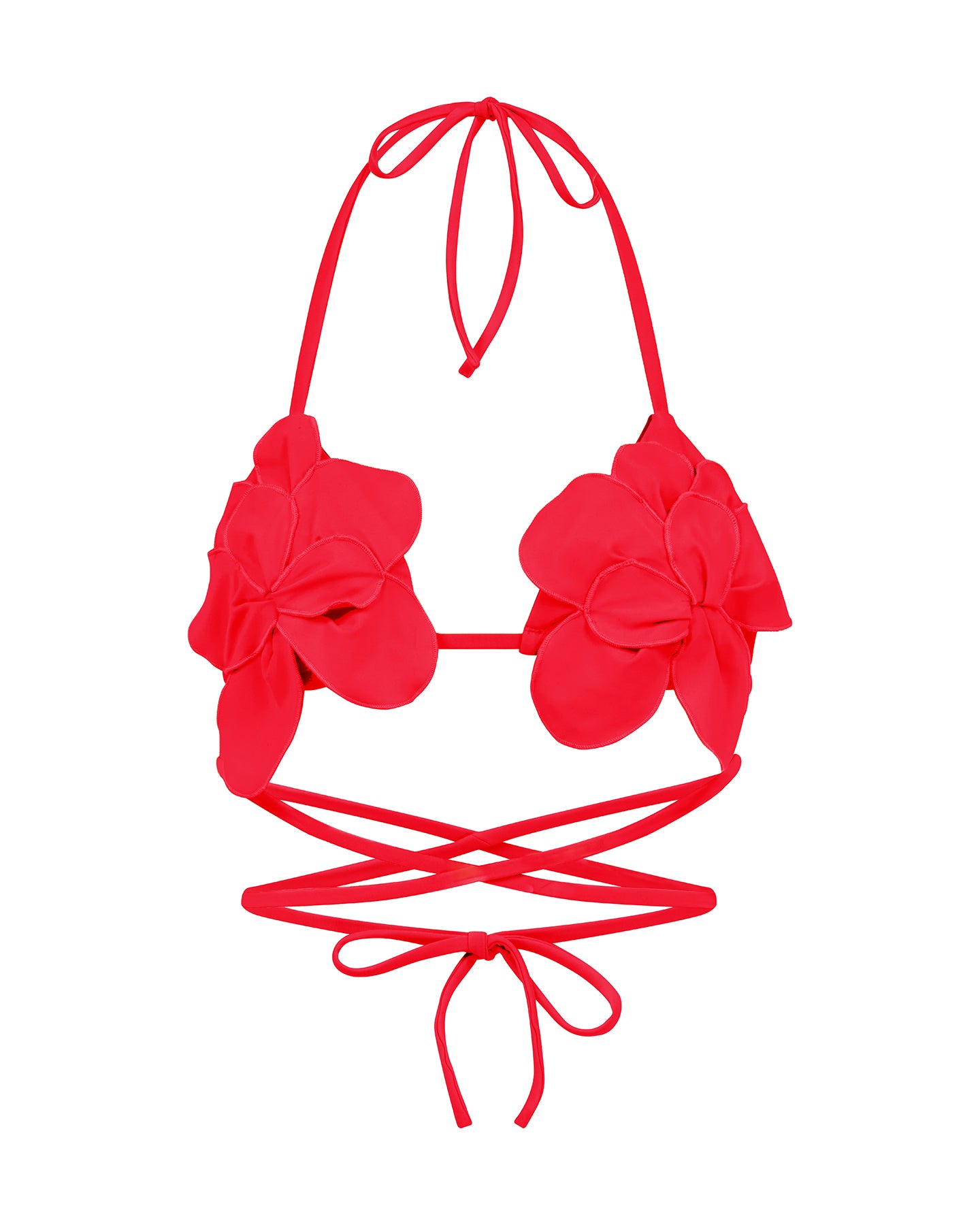 Flower Triangle Bikini Top
