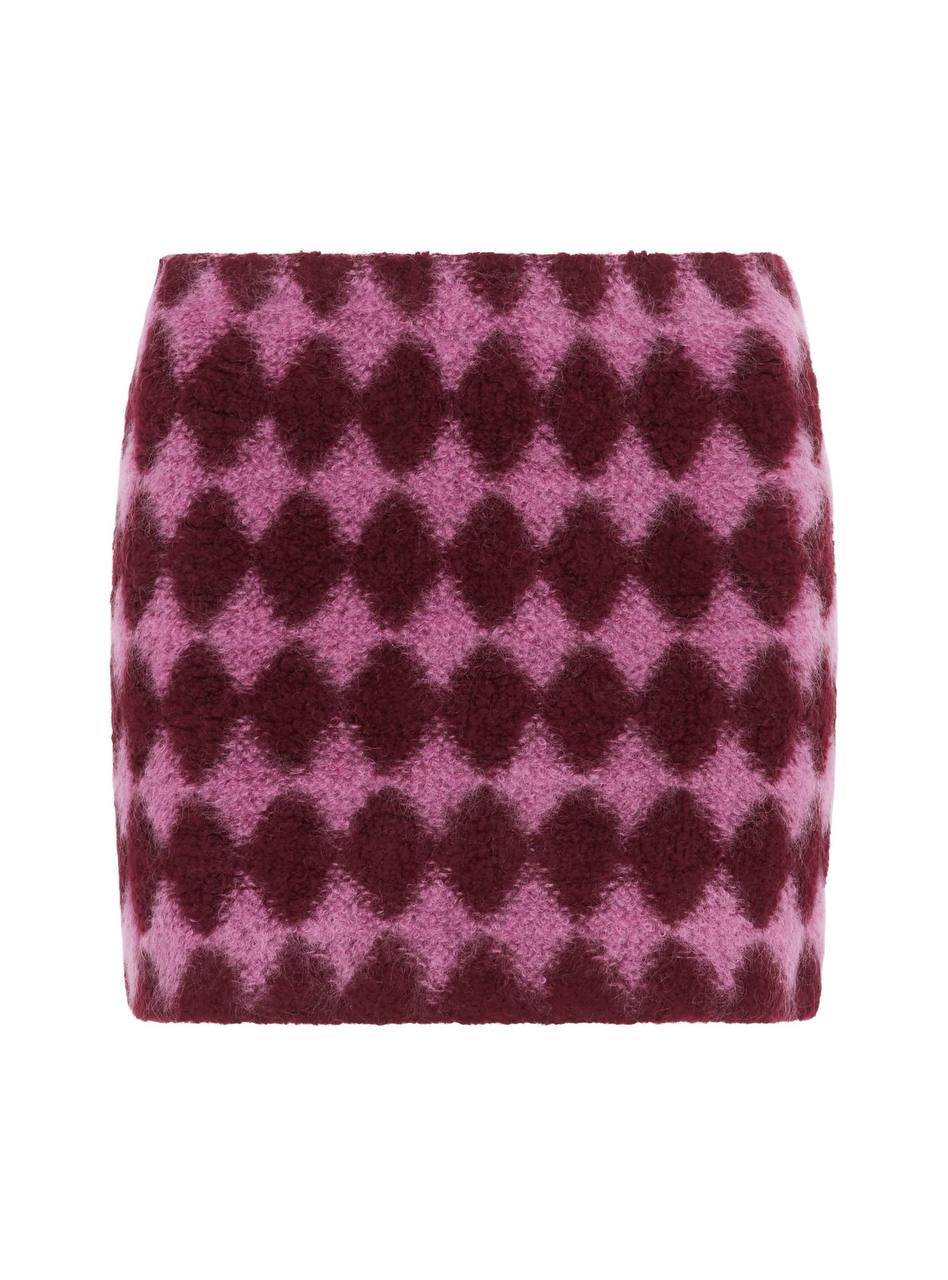 argyle knit skirt