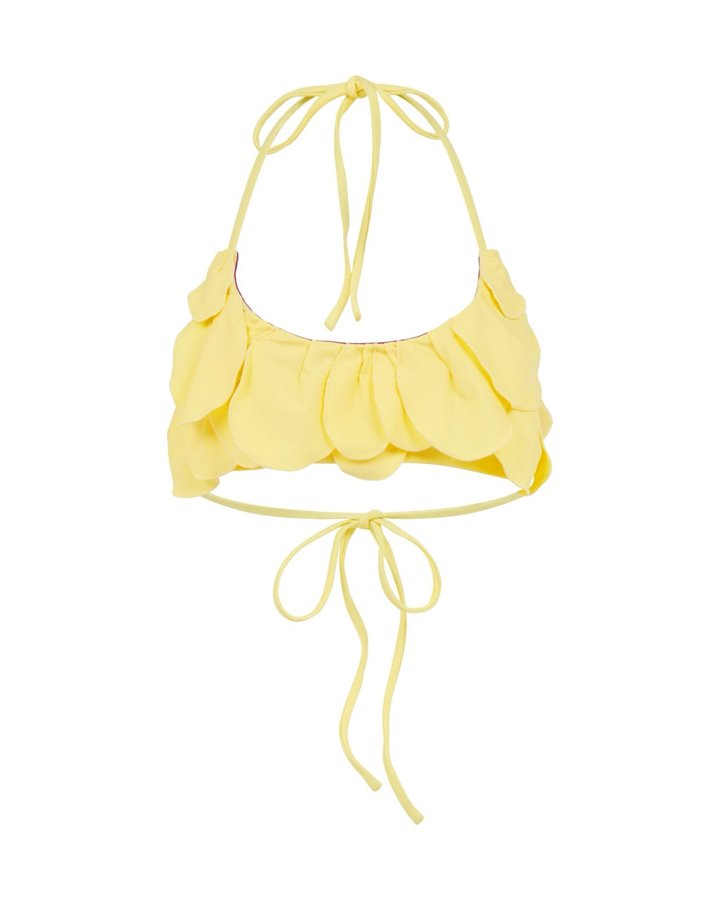 Petal bikini bandeau top