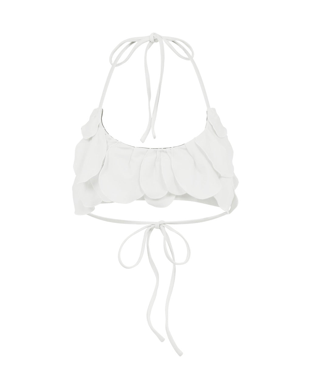 Petal bikini bandeau top