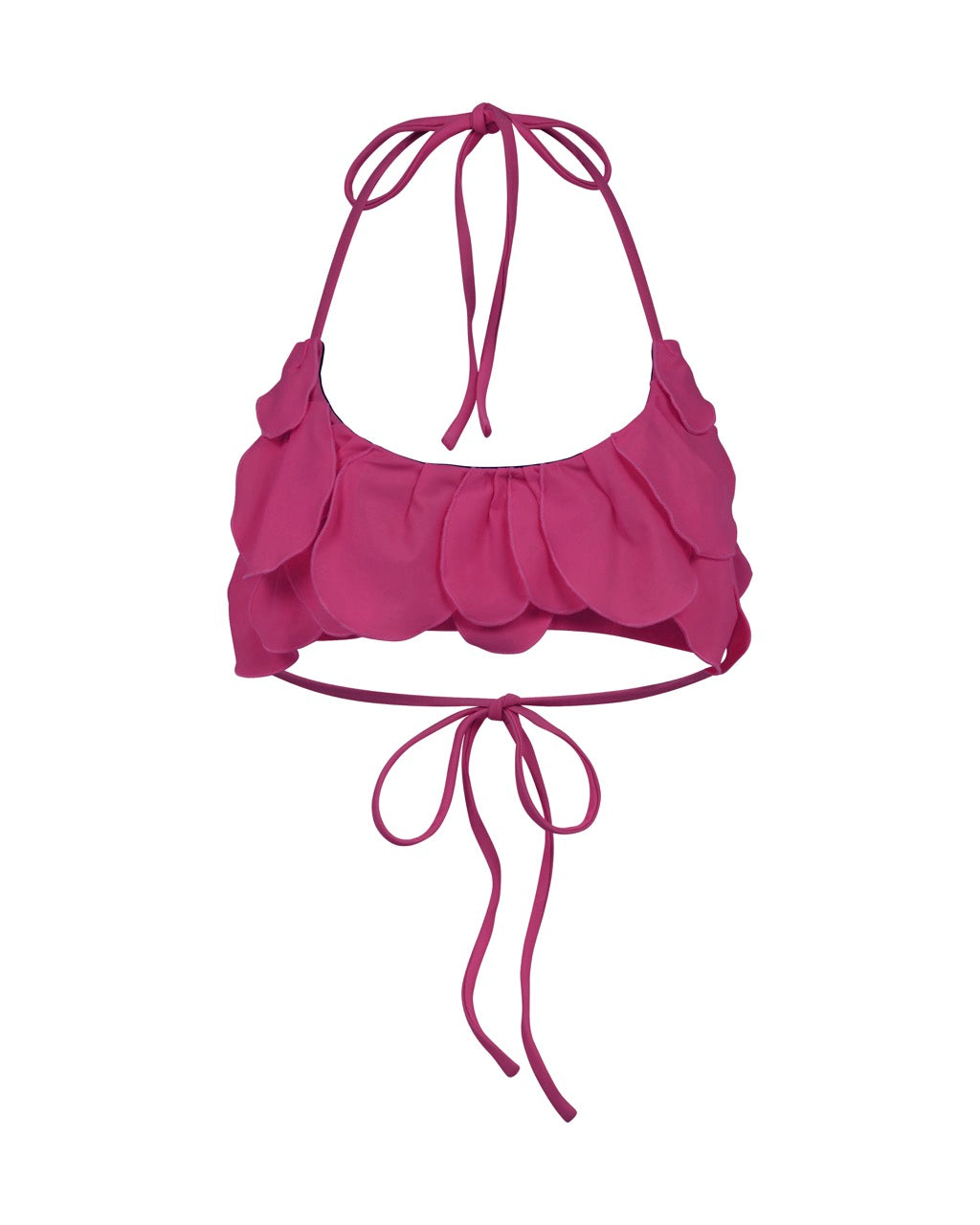 Petal bikini bandeau top